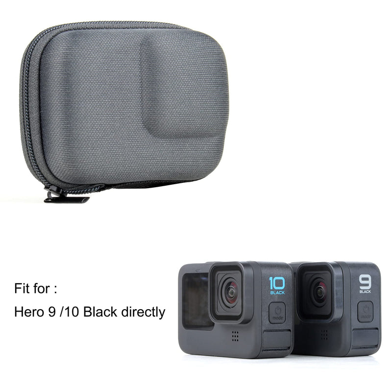 SOONSUN Portable Hard Carrying Case Bag for GoPro Hero 10 9 Black, Mini Semi-rigid Shell Protective Case Bag for GoPro HERO10 HERO9 Black Camera For Hero 10 9 Black Camera