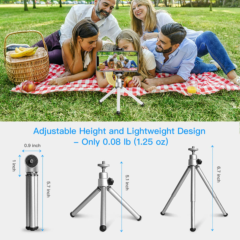 Lightweight Mini Tripod for Webcam, NexiGo Upgraded Extendable Tripod Stand, Compatible with Logitech Webcam C920 C922 C930e C920x Brio, for Vlogging, Live Streaming, Zoom Meeting 1 Pack