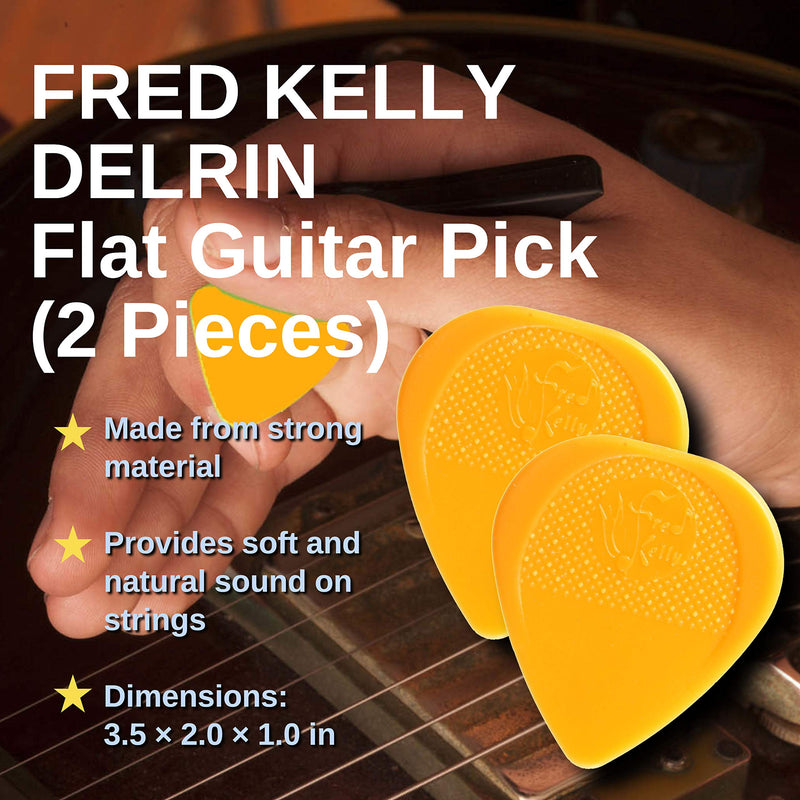 ChordBuddy Guitar Learning System, Clip-On Chromatic Tuner (Black) and Fred Kelly Delrin Flat Guitar Picks (2 Pieces) — Bundle of Guitar Accessories for Beginners - NO DVD, DOWNLOAD FROM APP STORES