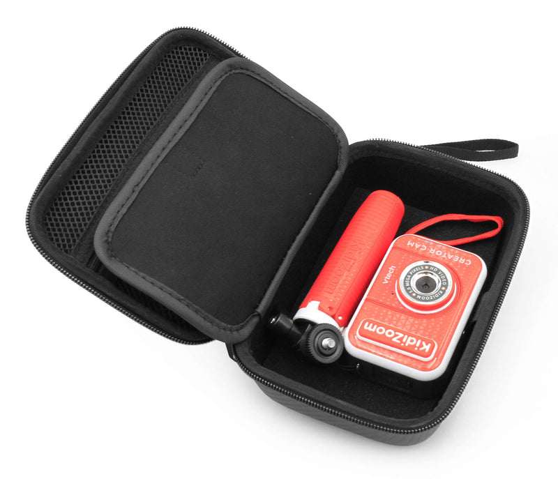 [AUSTRALIA] - CASEMATIX Toy Camera Case Compatible with VTech KidiZoom Creator Cam Video Camera and Camera Accessories, Includes Black Case Only 