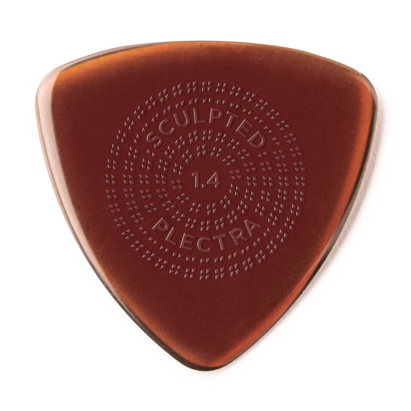 Dunlop Primetone Triangle 1.4mm Sculpted Plectra (Grip) - 12 Pack 1.4mm | Grip