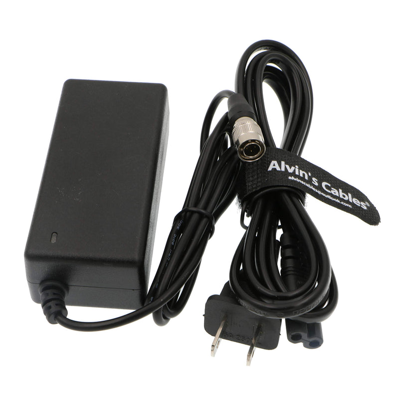 Alvin's Cables AC to 4 Pin Hirose Male 12V 2A Power Adapter for Sound Devices ZAXCOM Sony