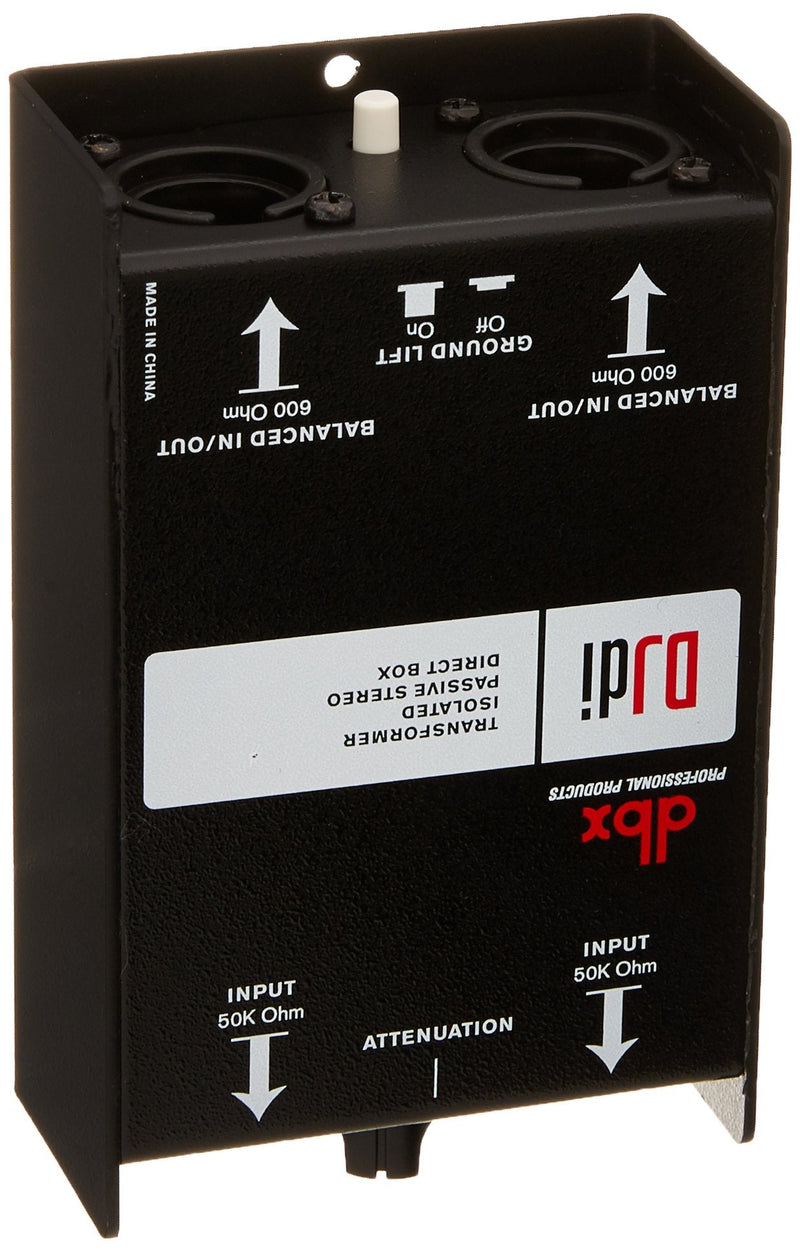 dbx DJDI Passive 2-Channel Direct Box with Line Mixer