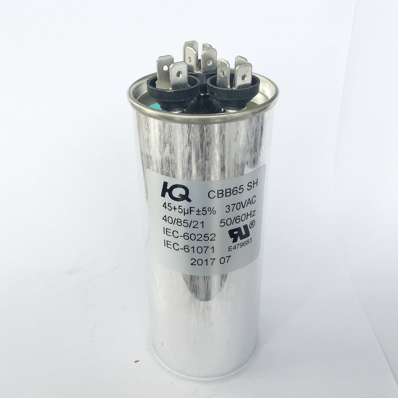 [AUSTRALIA] - QH QX654505 Capacitor Dual Run Round 45 + 5 uF 45/5 MFD 370V. 