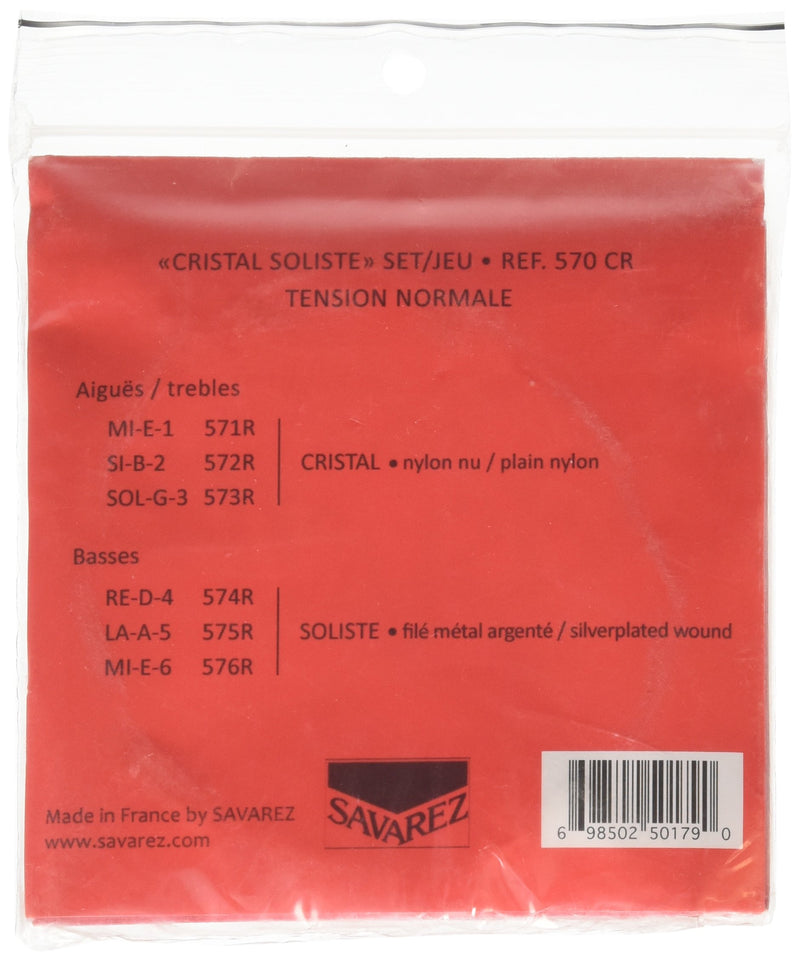 Savarez Classical Guitars Strings Alliance Cristal 570CR Set Standard Tension red