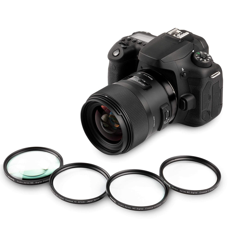 58MM Ultimaxx Professional Four Piece HD Macro Close-up Filter Kit (1, 2, 4, 10 Diopter Filters) for Canon EOS 90D, 80D, 77D, 70D, Rebel T7, T7i, T6i, T6, T6s, T5i, T5, T4i, T3i, T100, SL3, SL2, SL1 58MM