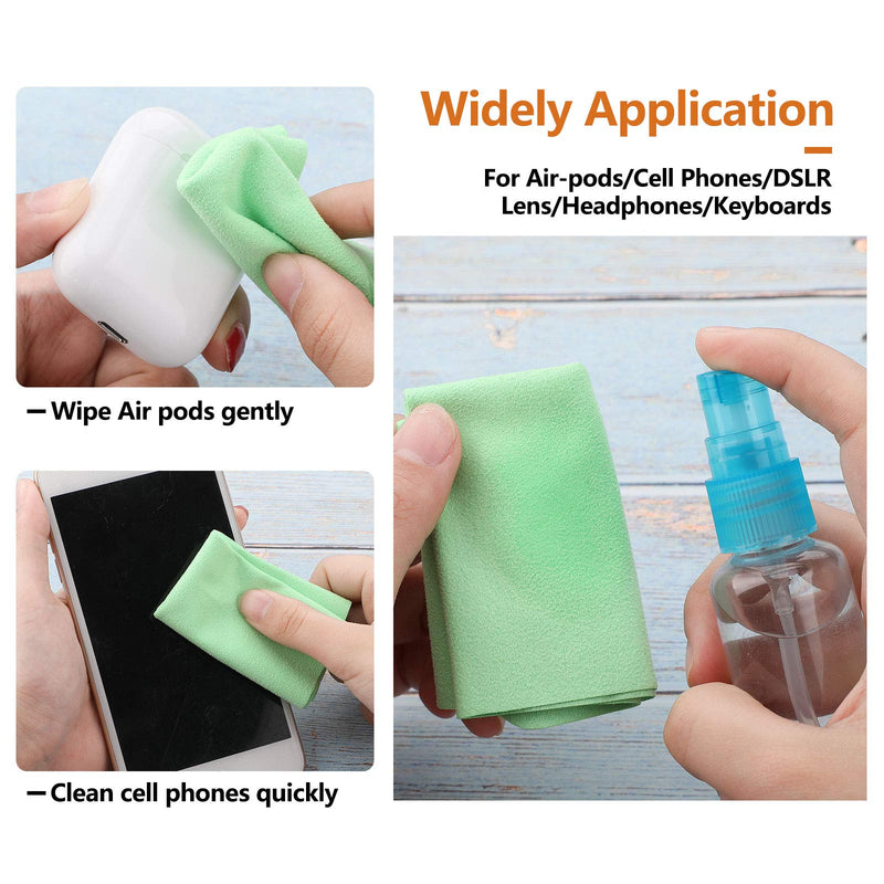 150 Pieces Airpod Cleaner Kit for Port Headphones Cellphone Include Cleaning Putty Cleaning Brushes Soft Brush Microfiber Cleaning Cloth Swab Air Blow Tweezers