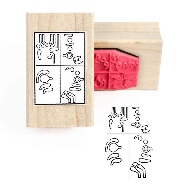 Bassoon Fingering Rubber Stamp