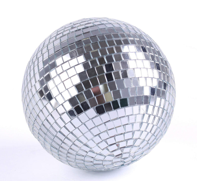 [AUSTRALIA] - Big Mo's Toys Mirror Ball - Silver Hanging Disco Ball Party Decoration Accessories for 70s Parties 