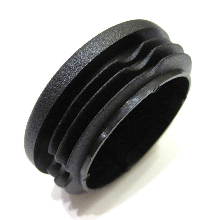 48mm (Approx. 1 7/8 Inch) Round Plastic End Cap (for Hole Size 41-45.6mm, from 1 5/8 to 1 13/16, Including 1 3/4 inches), Cover for Steel Fence Post, Furniture Finishing Plug (Black, 8) 48mm Black