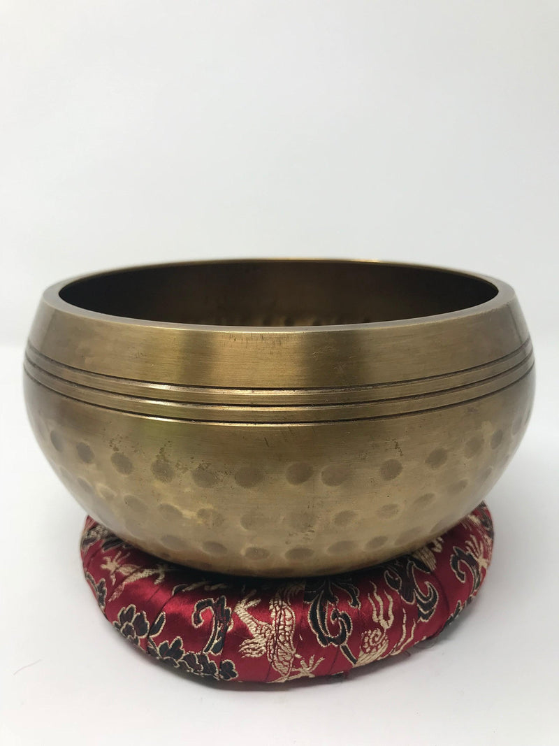 Tibetan Buddhist Meditation Yoga Singing Bowl set by Nepal Soul(Diameter/Height:4.5"x2.5") Diameter/Height:4.5"x2.5"