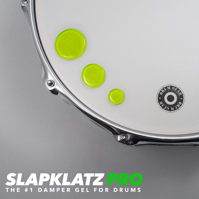 SlapKlatz PRO Drum Dampeners - Alien Green | 10 pcs | 3 Sizes | FREE case | Non-toxic