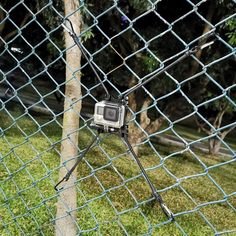 Meinuoke - Cell Phone Fence Mount - Camera Backstop Chain Link Mount for Gopro Action Camera Small Digital Camera and Smartphones - Your Baseball - Softball - Tennis Games Buddy