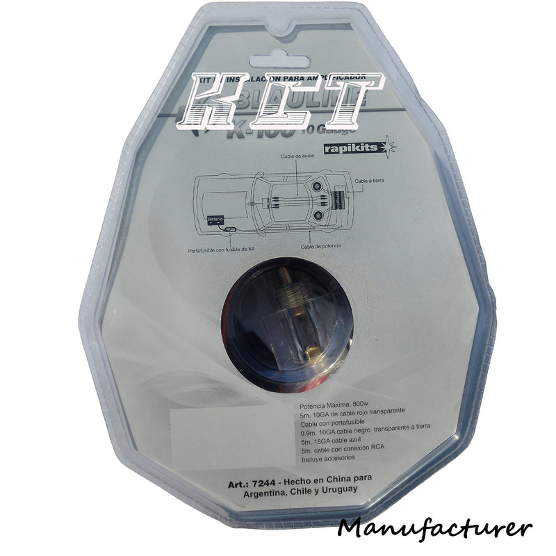 10 Gauge Amp Kit Amplifier Install Wiring Complete 10 Ga Installation Cables 600W … 10GA