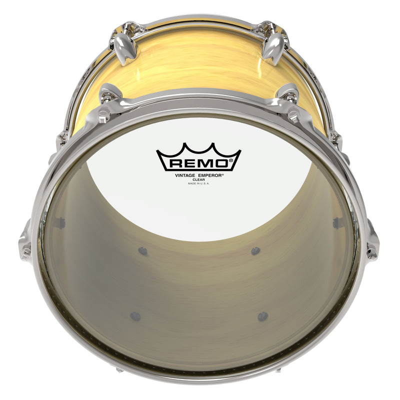 [AUSTRALIA] - Remo Drum Set, 12" (VE031200-U) 12" Emperor Vintage Clear Tom 