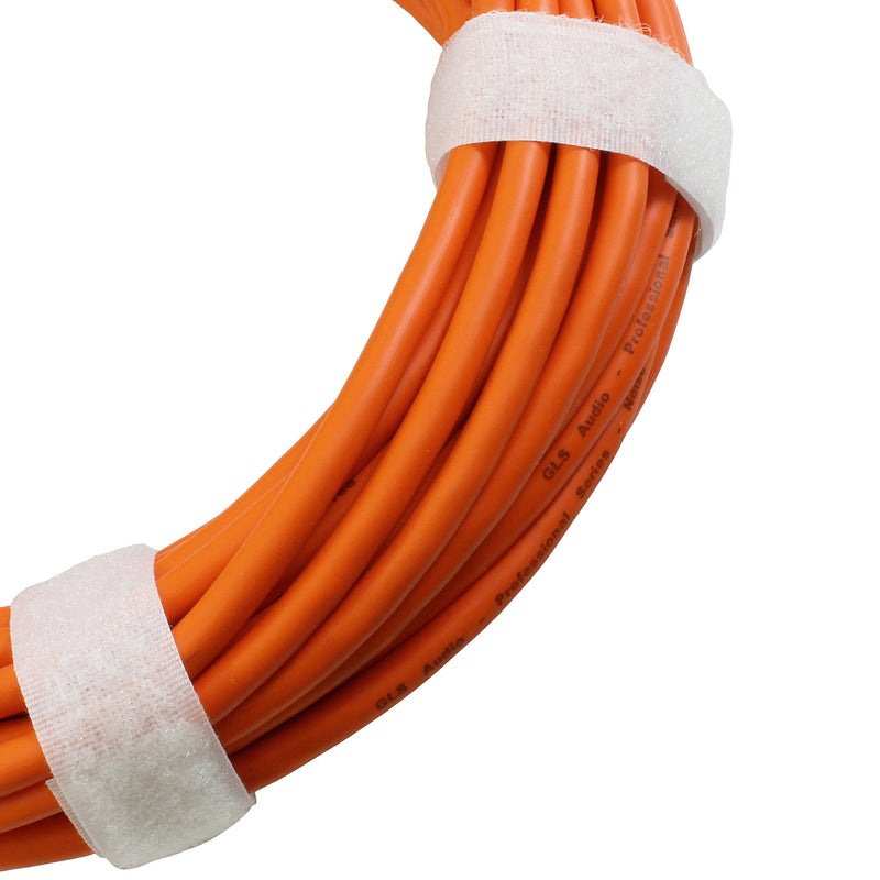 [AUSTRALIA] - GLS Audio 50ft Mic Cable Patch Cord - XLR Male to XLR Female Orange Microphone Cable - 50' Balanced Mike Snake Cord 