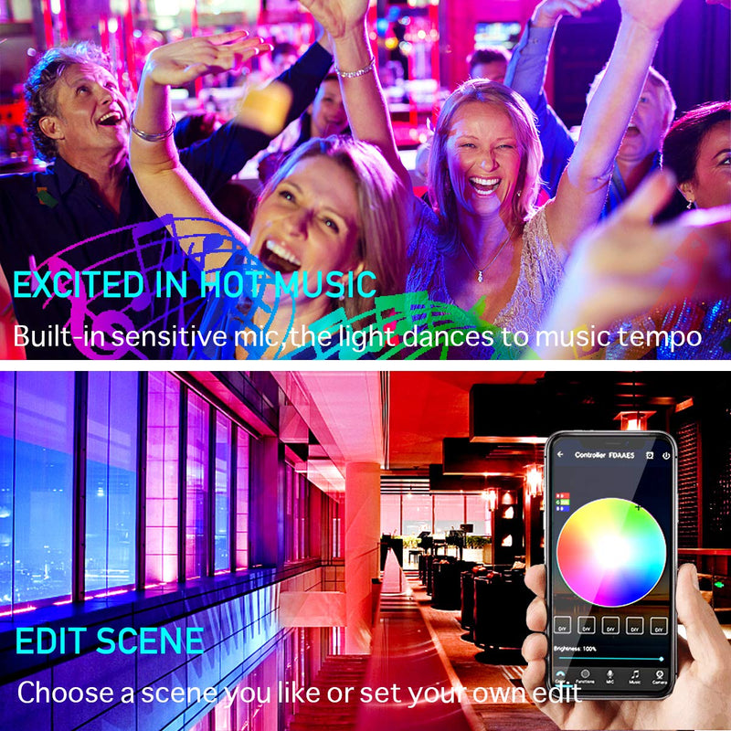[AUSTRALIA] - Led Lights,dalattin Smart Led Strip Lights 16.4ft,WiFi App Control Color Changing Led Strip Lights Music Sync with 24Key Remote 