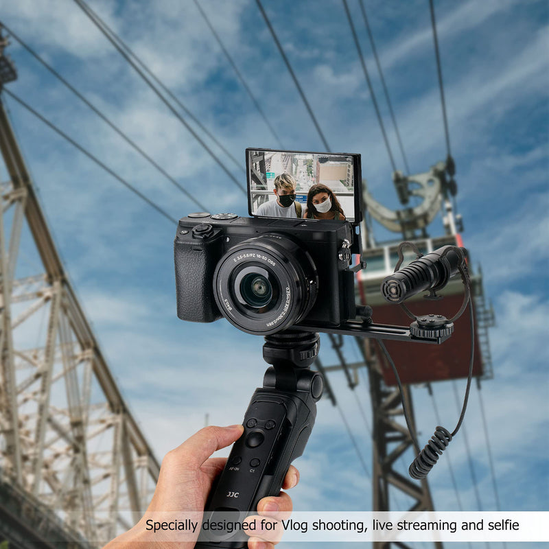 Wireless Bluetooth Remote Control Shooting Grip Mini Tabletop Tripod Replaces GP-VPT2BT for Sony ZV-E10 ZV-1 A1 A7C A9 II A7R A7 III II A7SIII A7SII A6600 A6400 A6100 RX100 Series & Xperia PRO-I