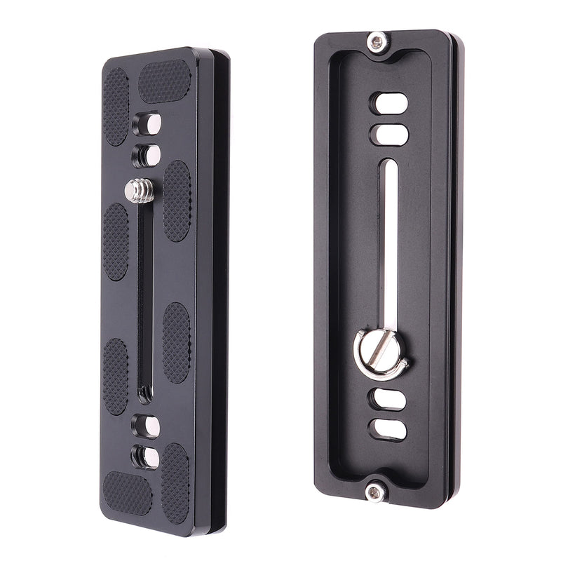 FocusFoto PU120 PU-120 Quick Release Plate, 120mm Long Plate with 1/4"-20 Mounting Screw for Benro B0 B1 B2 J0 J1 N1 Arca Swiss Tripod Ball Head