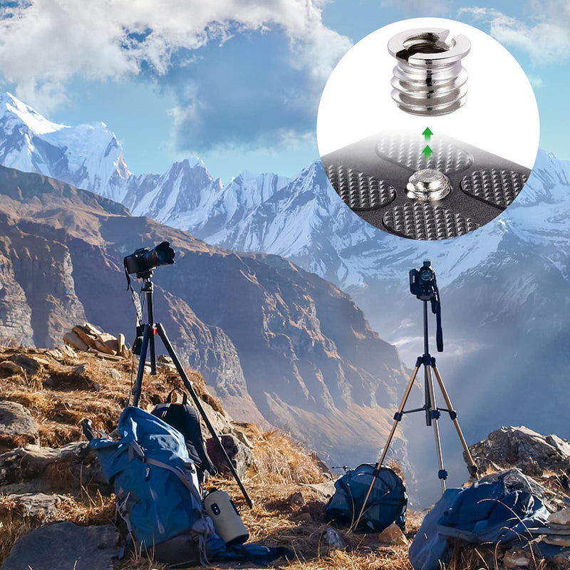 1/4" to 3/8" Camera Tripod Thread Adapter Convert Nut Screw Adapter(10PCS)