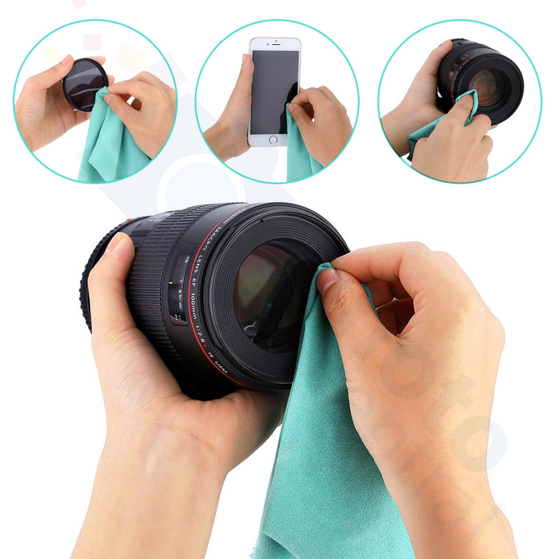 Front Center Pinch Lens Cap Cover Protector + Cap Keeper + Cleaning Cloth for Tamron 16-300mm f/3.5-6.3 Lens