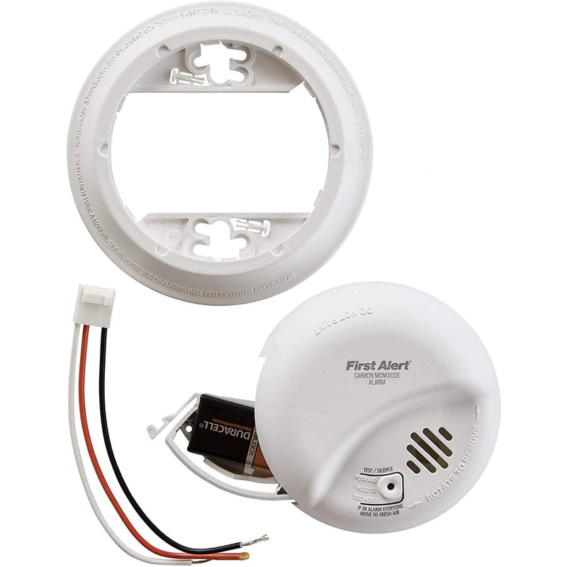 FIRST ALERT BRK CO5120BN Hardwired Carbon Monoxide (CO) Detector with Battery Backup , White 1 pack