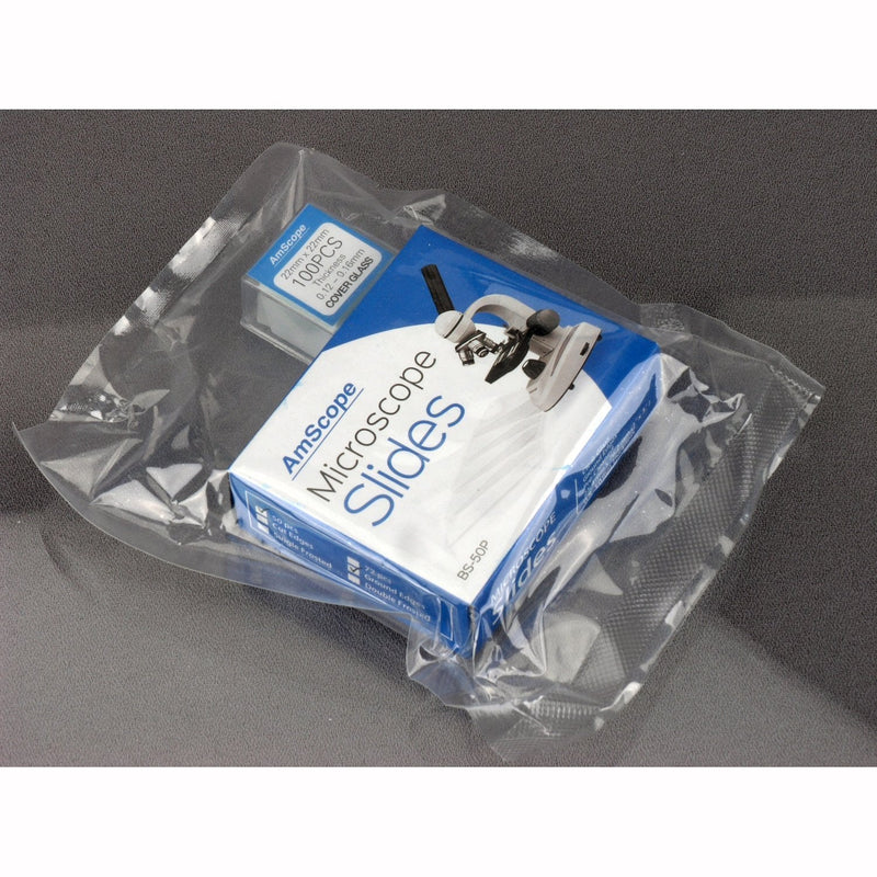 Microscope Slides, 100 Blank Slides with 100 Cover Glass