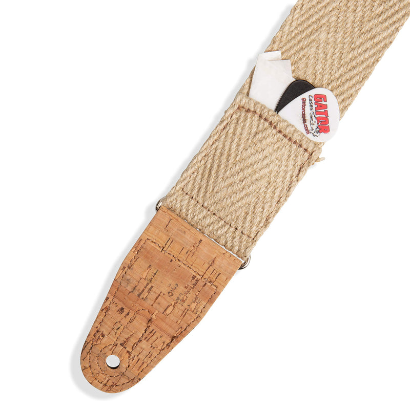 Levy's Leathers 2" Wide Vegan Friendly Hemp Webbing Guitar Strap; Egyptian Pattern (MH8P-004)