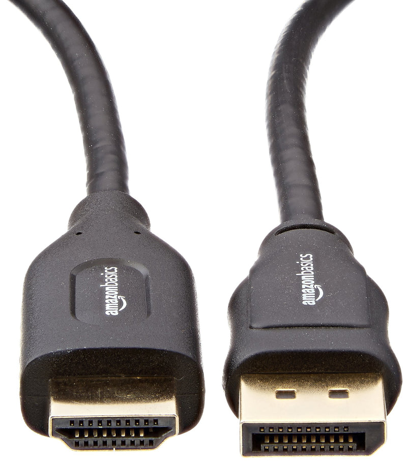 Amazon Basics Uni-Directional DisplayPort to HDMI Cable - 3 Feet, 5-Pack Single