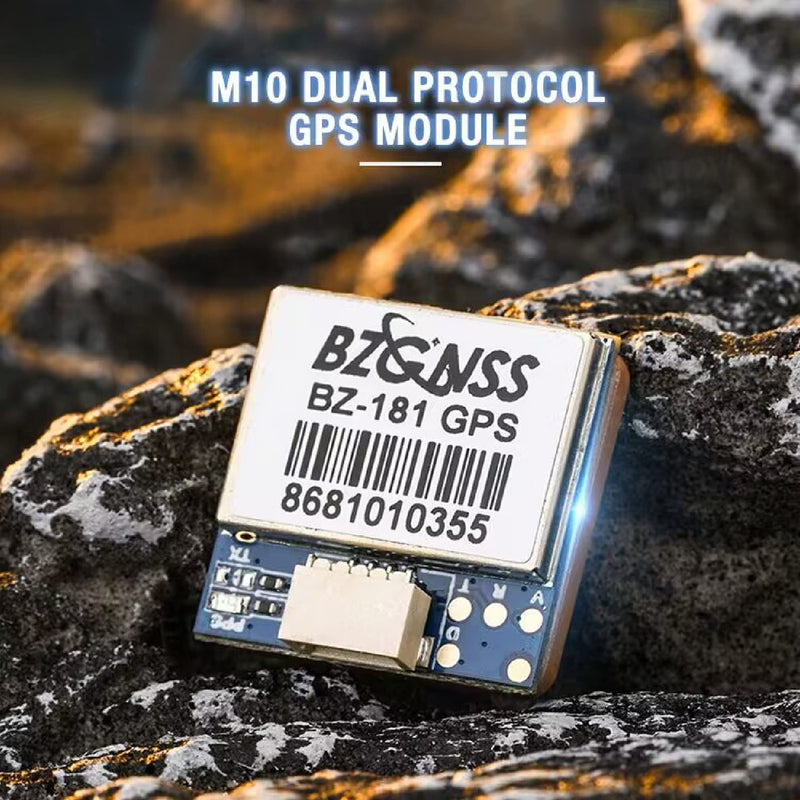 BZGNSS BZ-181 FPV GPS Module - Dual Protocol Drone GPS for RC FPV Drone Racing Fixed-Wing Long-Range Flight Compatible with F405 F722 Flight Controller by Speedybee