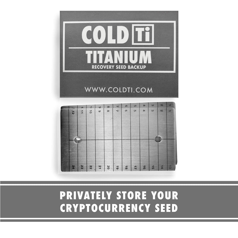 ColdTi: Cryptocurrency Seed Storage (ColdTi: Cryptocurrency Seed Storage Stickered)