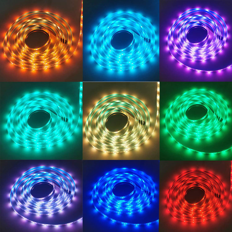 [AUSTRALIA] - RC LED Strip Light, 16.4ft RGB LED Light Strip 5050 Waterproof LED Lights, Color Changing LED Strip Lights for Bedroom Home Decoration and DIY(No Power Adapter, Remote and Controller ) Rgb (Red, Green, Blue) 