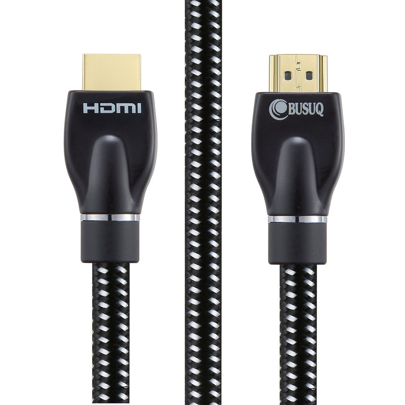UFO Parts HDMI Cable 15ft - BUSUQ - HDMI 2.0 (4K@60HZ) Ready - 26AWG Nylon Braided- High Speed 18Gbps - Gold Plated Connectors - Ethernet, Audio Return - Video 2160p, for HDR 1080p PS3 PS4 HDMI 15ft Black