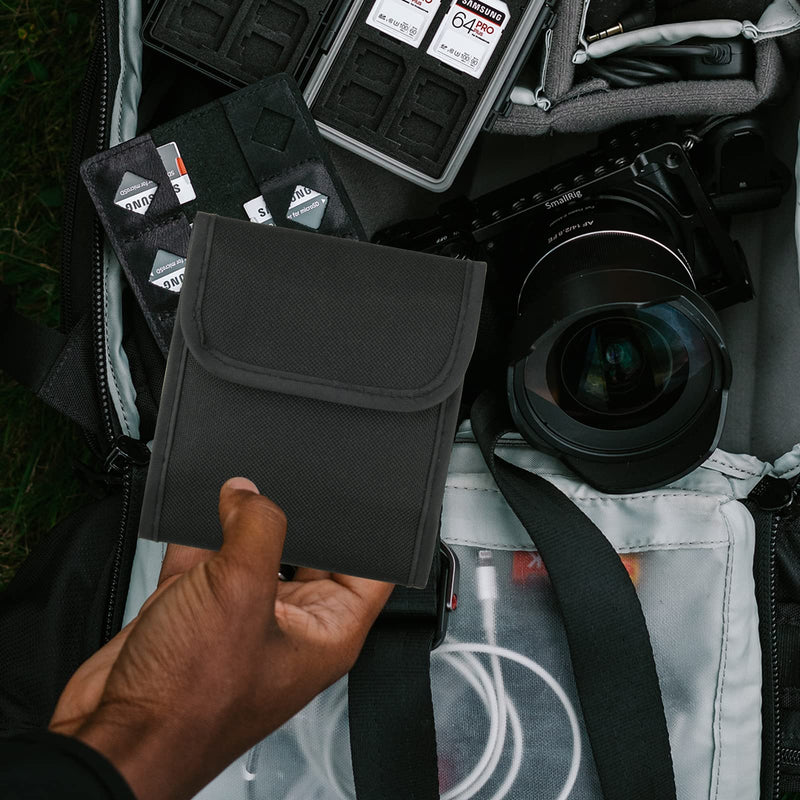 Cosmos 3 Pocket Filter Case Camera Lens Filter Carry Case Filter Holder Pouch Dustproof Wallet for 25mm-82mm Filters