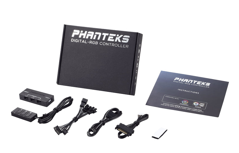 [AUSTRALIA] - Phanteks PH-CTHUB_DRGB_01 Digital Controller Hub with 3-Button Remote M/B DRGB Adapter Custom Modes and Patterns or ASUS/MSI Software Compatible 
