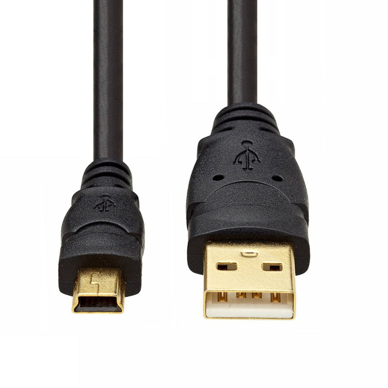 Mediabridge USB 2.0 - Mini-USB to USB Cable (8 Feet) - High-Speed A Male to Mini B with Gold-Plated Connectors 8 Feet