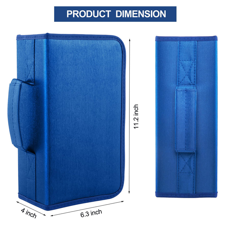 [AUSTRALIA] - Bivisen CD/DVD Case Holder, 128 Capacity CD VCD Media Wallet, Storage, Holder, Booklet, Organizer (Blue) Blue 