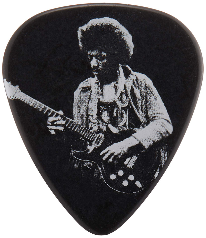 Dunlop JHPT06M Jimi Hendrix Silver Portrait Series Pick Tin, Assorted, Medium, 12 Picks/Tin