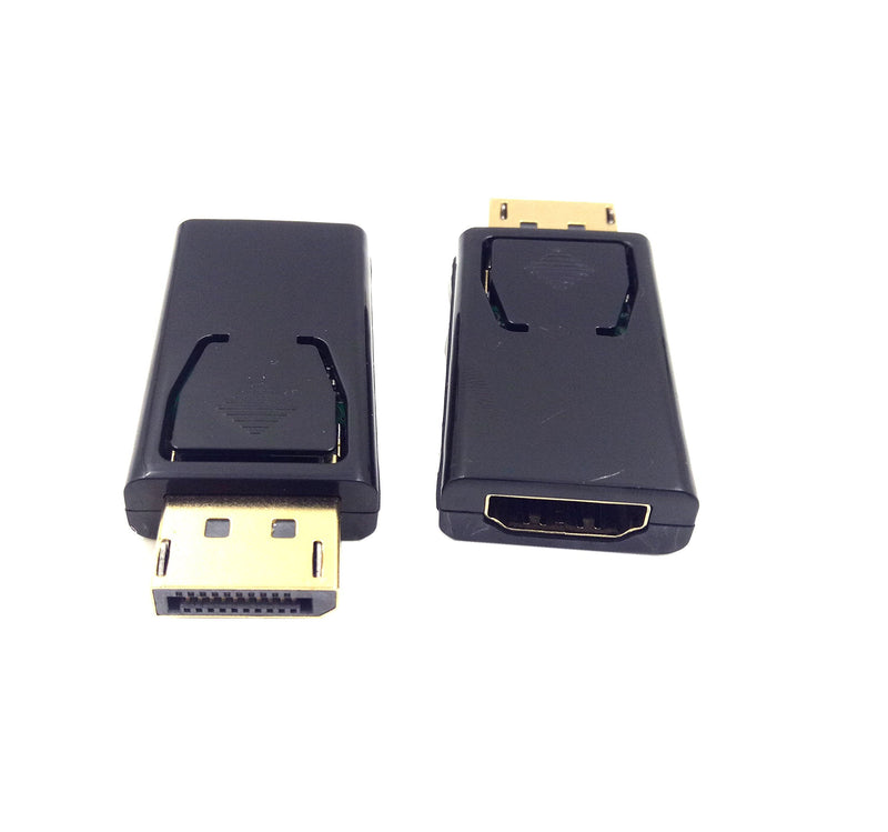 DP to HDMI Adapter Haokiang 1080P Gold Plated DisplayPort to HDMI Male to Female Converter Adapter 1.3V Black