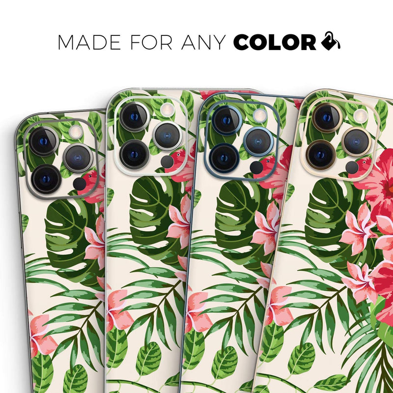 Design Skinz Dreamy Subtle Floral V1 - Full Body Skin Decal Wrap Kit Compatible with The Apple iPhone 12 Pro Max (Full-Body, Screen Trim & Back Glass Skin)