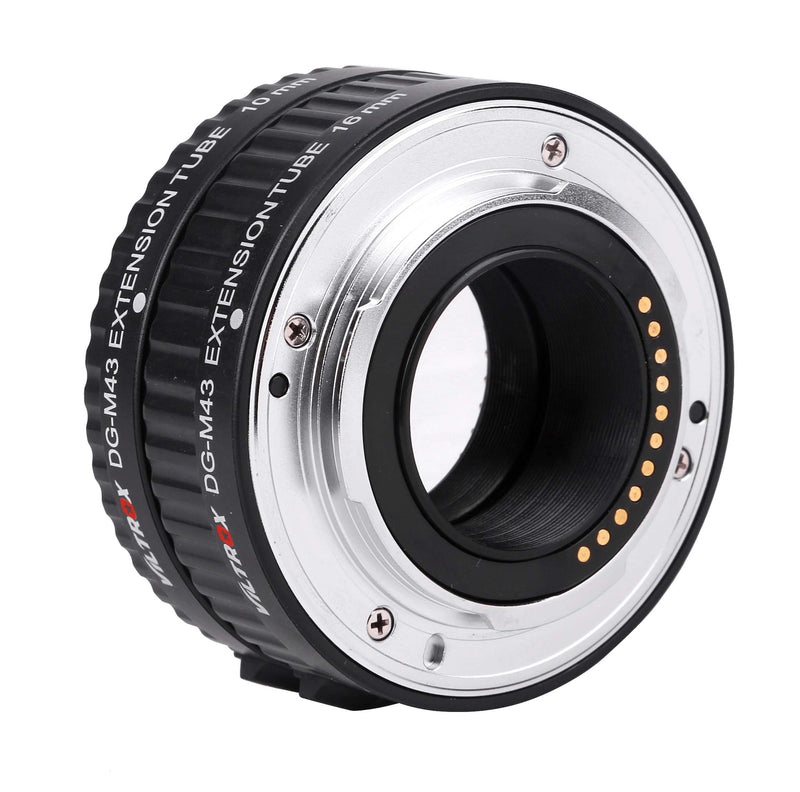 DG-M43 Auto-Focus Macro Lens Extension Tube Set (10mm, 16mm) for Micro Four Thirds Lenses and Cameras GH4 GH5 GX7 GX8 GF6 GF7 E-M5 E-M10 E-PL5 E-PL7 Pen-F E-PM2 E-P5