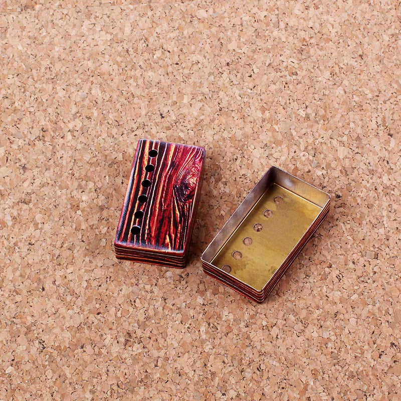 [AUSTRALIA] - Alnicov 2Pcs Humbucker Pickup Covers 50/52mm Neck Bridge Pickup Covers for Electric Guitar Parts Colorful Red 