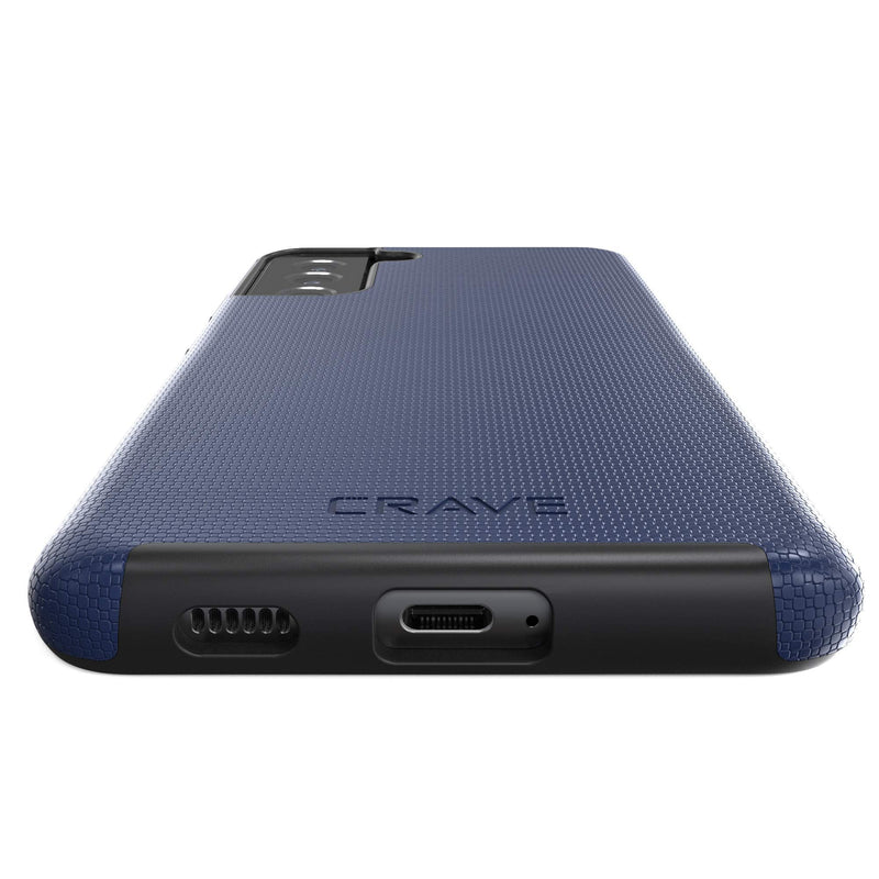[AUSTRALIA] - Crave Dual Guard for Galaxy S21+ Case, Shockproof Protection Dual Layer Case for Samsung Galaxy S21 Plus, S21+ 5G (6.7 inch) - Navy 