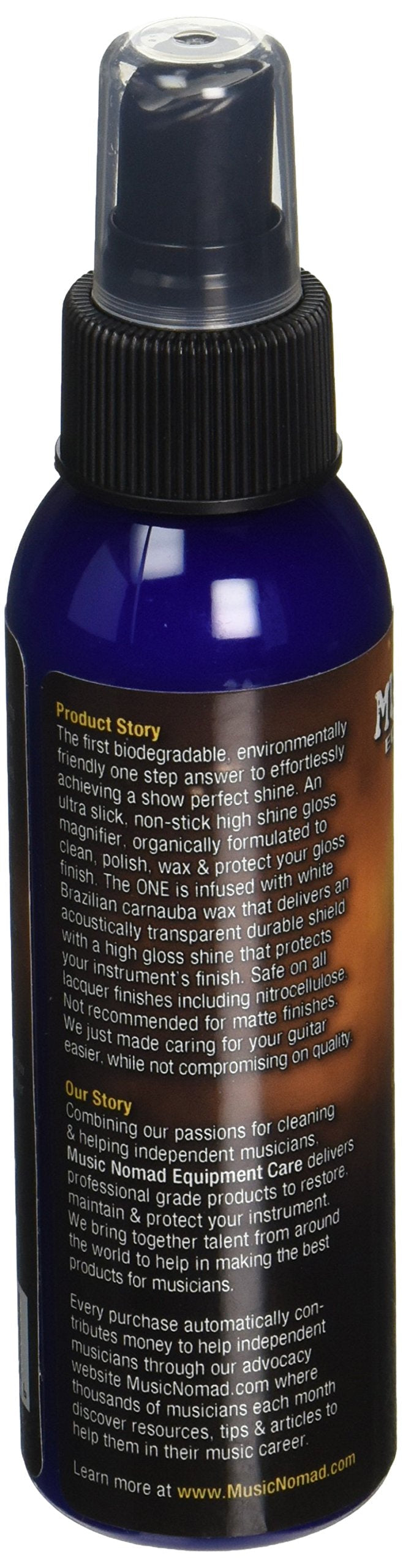MusicNomad MN103 Guitar ONE All-in-1 Cleaner, Polish, and Wax, 4 oz.