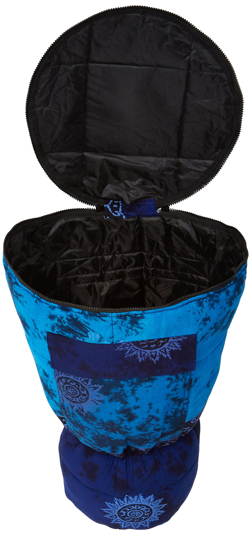 X8 Drums X8-BG-BLUE-L Djembe Backpack Bag with Blue Celestial Design, Large