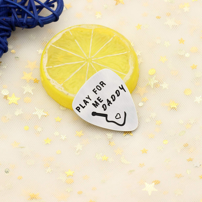 Fathers Guitar Pick Inspirational Gifts For Dad Papa Pendants Fathers Day Play For Me Daddy
