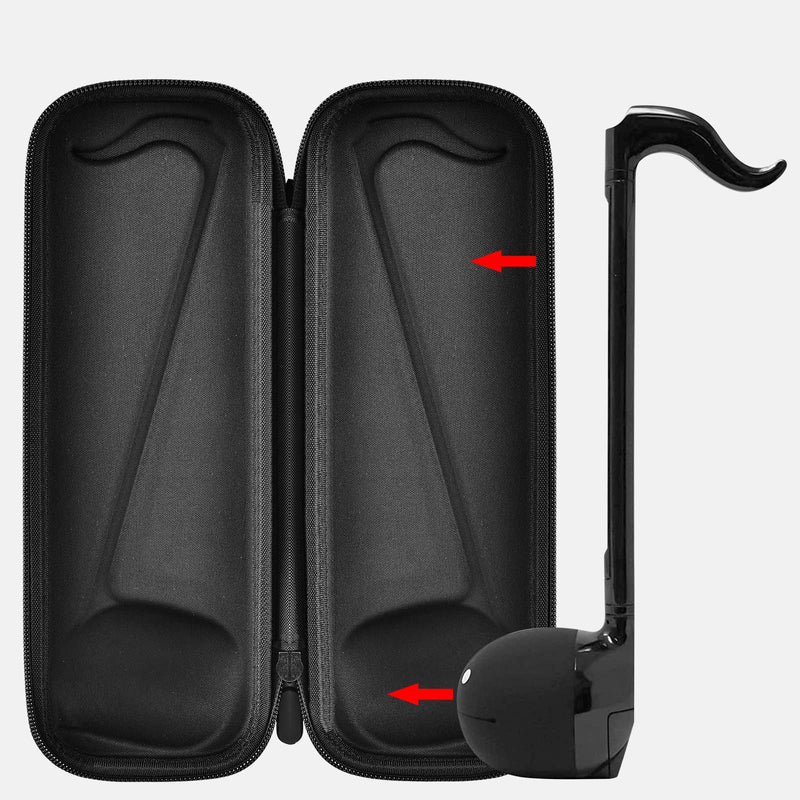 Case Compatible with Otamatone [English Edition] Japanese Electronic Musical Instrument Portable Synthesizer, Instrumental Music Toy Storage Holder for Otamatone Regular Size (Box Only) (Black) Black