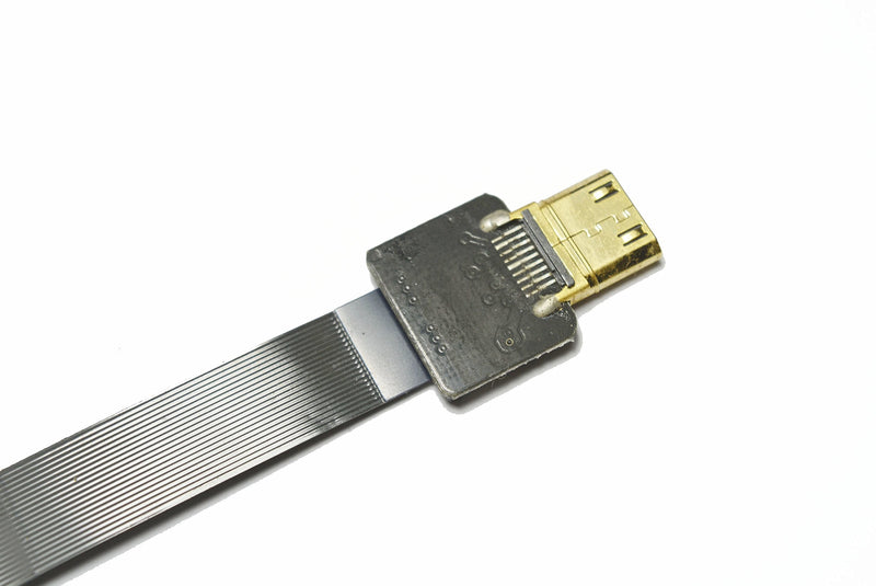 Short Slim Flat HDMI FPV HDMI Cable Mini HDMI Straight to Standard HDMI Full HDMI Normal HDMI Straight HDMI male for rig gimbal Canon 5D3 5D2, panasonic lumix GH3 GH2, sony nex 5N 5T 5R 7N 10CM