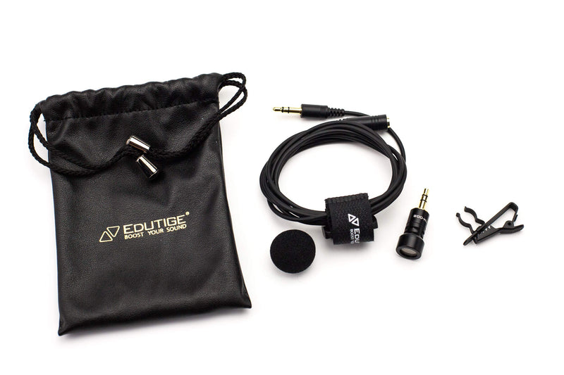 EDUTIGE ETM-008 Microphone - Unidirectional 3.5mm 3-Pole(TRS) Microphone