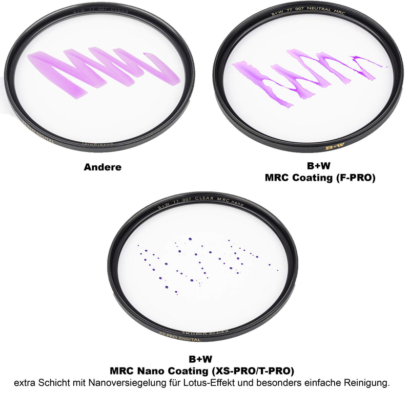 B+W 49mm XS-Pro Clear with Multi-Resistant Nano Coating (007M)